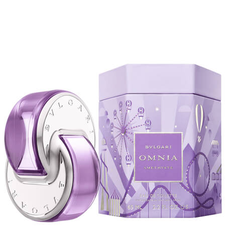 Bvgari Omnia Amethyste EDT (The Omnialandia Limited Edition)  น้ำหอมคอลเลคชั่น Omnia ที่ได้รับแรงบันดาลใจจากเฉดสีที่ส่องประกายระยิบระยับของพลอยอเมทิสต์ น้ำหอมนี้เป็นกลิ่นหอมของดอกไอริสและดอกกุหลาบสวนที่มีน้ำค้างยามเช้า กลิ่นขายดีที่สุดจาก Bvlgari 